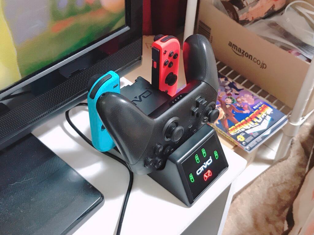 充電スタンドで充電している状態